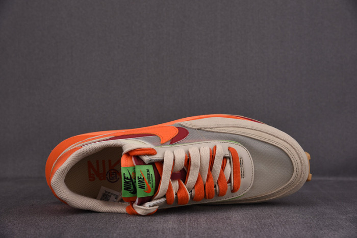 nike ldwaffle clot sacai net orange blaze - dh1347-100
