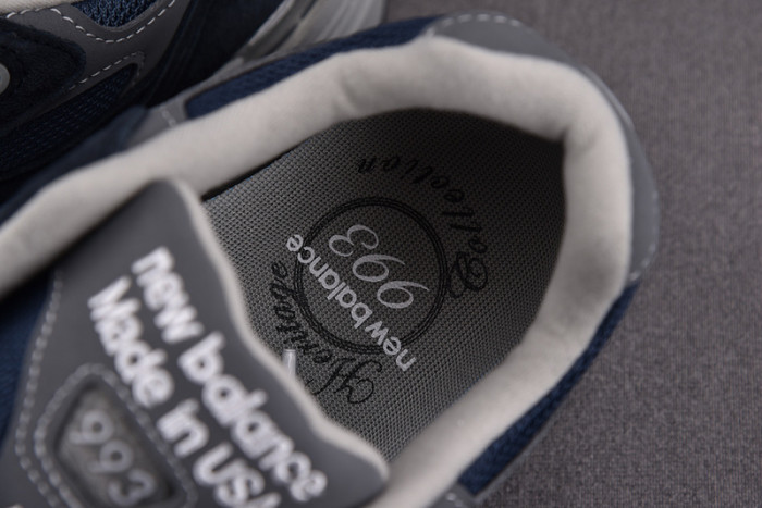 new balance 993 kith navy - mr993nv