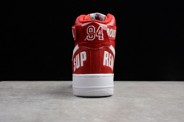 SUPREME NIKE AIR FORCE 1 HIGH SUPREME SP RED 698696-610