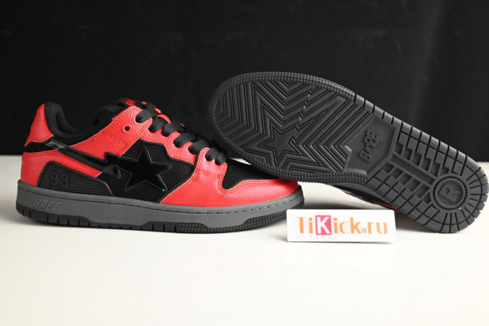 bape sta sk8 to nigo light brown/black/red 1g70191034011