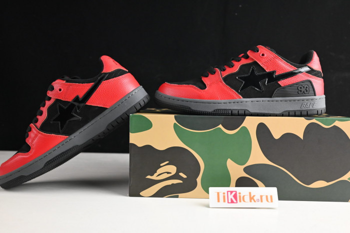 bape sta sk8 to nigo light brown/black/red 1g70191034011