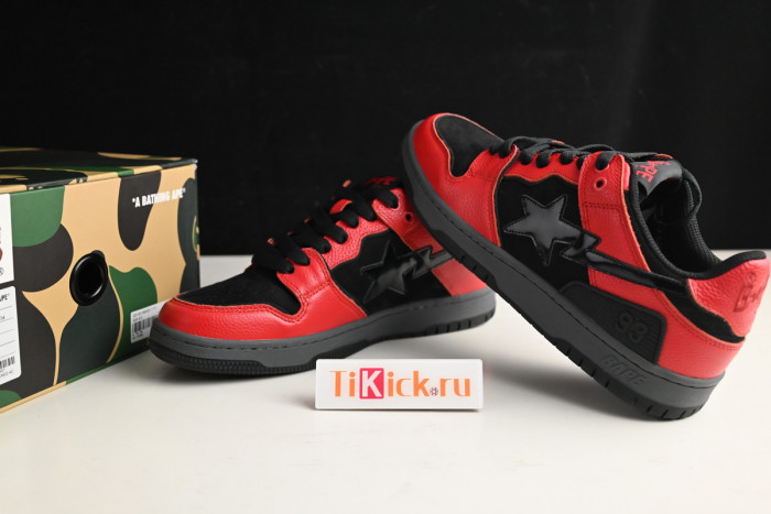 bape sta sk8 to nigo light brown/black/red 1g70191034011