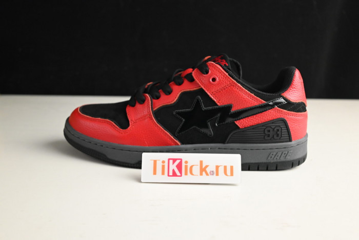 bape sta sk8 to nigo light brown/black/red 1g70191034011