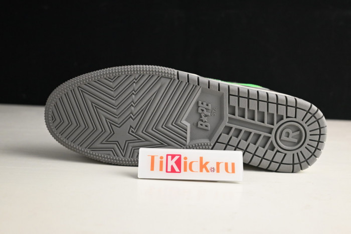 bape sta sk8 to nigo dark grey/beige/green 1g70191034