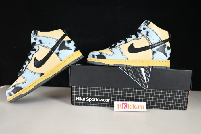 nike dunk high 1985 black acid wash - dd9404-700