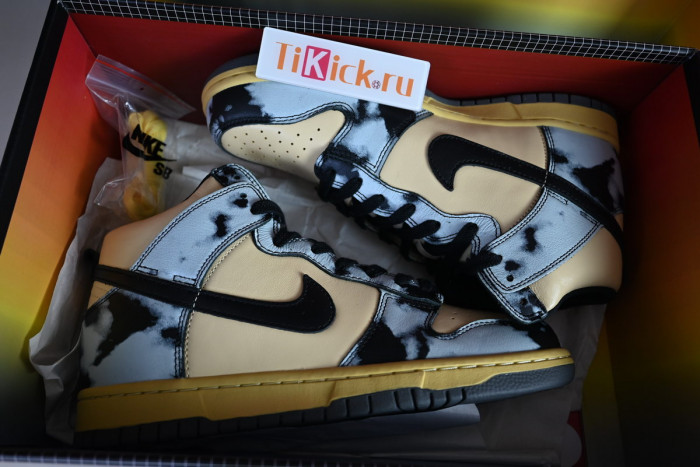 nike dunk high 1985 black acid wash - dd9404-700